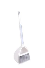 Mini Broom and Dustpan Home Kitchen Sweeping for KidsWhite+Gray