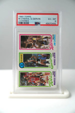 Vintage 1980 Topps Maurice Cheeks George Gervin Jim Chones Basketball Card PSA 6