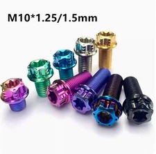 Ti Titanium Torx Head Flange Bolt M10x10/15/20/25/30/35/40/45mm motorcycle Bolt