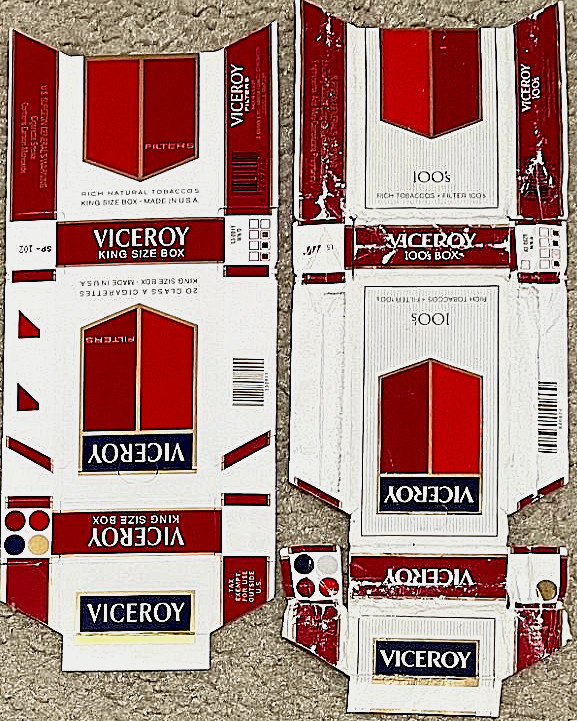 Viceroy - King Size & 100s - Vintage Collection - USA 🇺🇸 - 80s