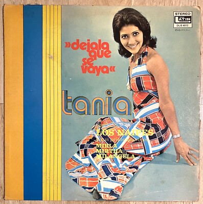 TANIA CON LOS NAIPES DEJALA QUE SE VAYA LP LATIN RARE VINYL RECORD VG+