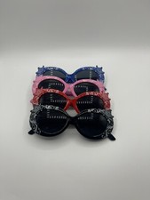 Children  s Girls Boys Sunglasses Blue Red Black Pink Crown 4.5 Set Of 4 A 