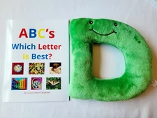 NEW ABC Book & Stuffed 11-inch Letter D -  Alphapals Initial For Baby/Child Gift