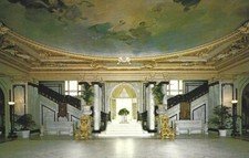 Vintage Henry Morrison Flagler Whitehall Museum Postcard, Grand Staircase unused