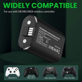 For Xbox One X S Play and Charge Kit Rechargeable Battery Pack & Charging Docks
