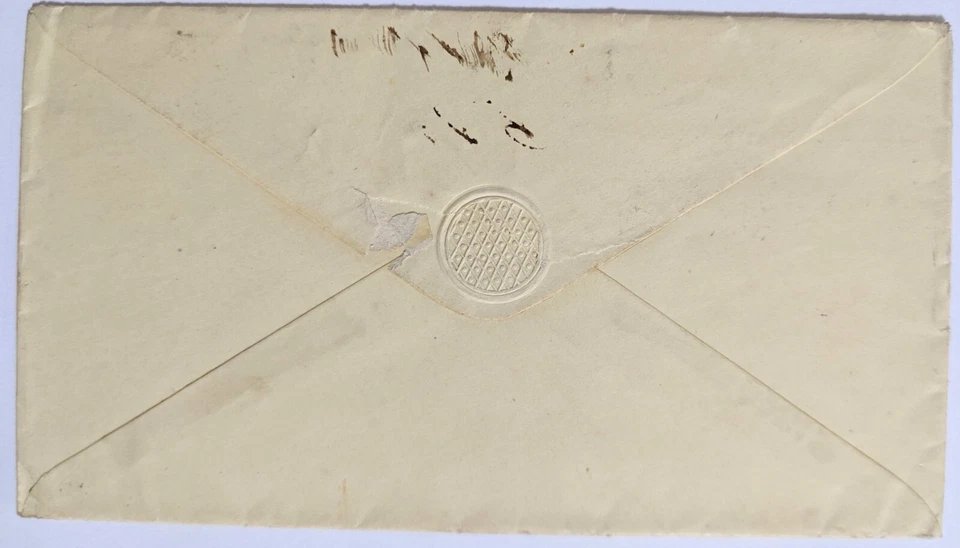 MA--Benj. S. Lyman, Geo. Surv. of IA, Osceola, IA/F'wded 2 NYC/Sc. #26+Due 3/'58 - Image 2 of 2