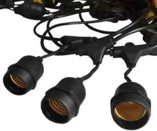 V-Tac Lichterkette 15xE27 Fassung 15m Garten Innen Außen Outdoor erweiterbar NEU