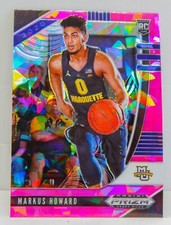 Markus Howard RC 2020-21 Prizm Draft Picks Pink Cracked Ice Rookie Card #80 SP