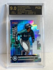 2019 Bowman's Best Future Foundations Die Cuts Julio Rodriguez REFRACTOR FCG 9.5