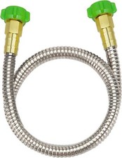 304 Stainless Steel 3ft Short Garden Hose with Female to 3ft, Black, Green 