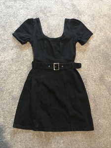 black denim dress primark