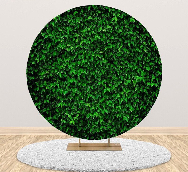Round Grass Wall Photography Background Birthday Party Studio