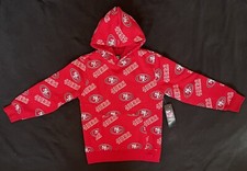 NWT NFL San Francisco 49ers Red Hooded Hoodie w/ Pocket - Youth Large 14/16