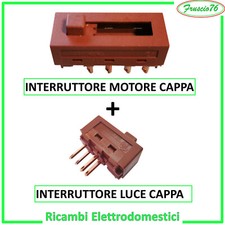 Interruttore Motore 3 Velocità + Luce Cappa 4 Contatti CANDY FABER ELICA 2011H/G