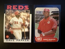 1986 Topps Fleer Dave Parker Baseball Cards Cincinnati Reds