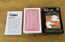 Fantasma Magic Deck of cards, Blank Deck Card Trick, with instruction booklet