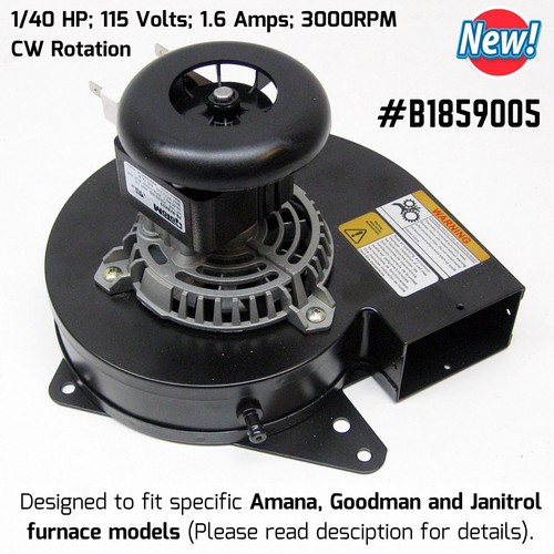 B1859005 Vent/ Inducer Motor Blower Fan for Goodman Furnace GMP GMPE GMPV GPD eBay