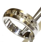 New 14k white gold princess 1.04ct diamond SI2 H wedding band ring mens 10.25 — photo 10