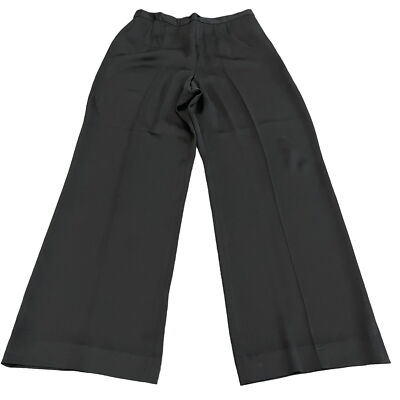black silk dress pants Roma Silk Pants – Black main image 1