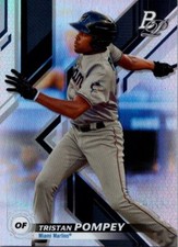 2019 Bowman Platinum #TOP-40 Tristan Pompey Top Prospects Autographs