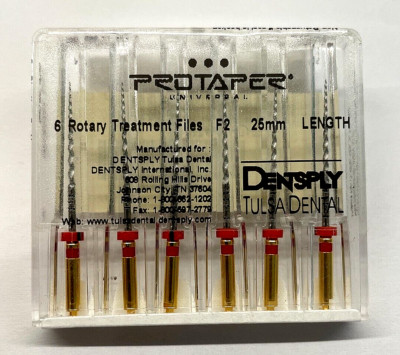 Dentsply Protaper Universal F2/25mm, 6 Rotary Treatment Files