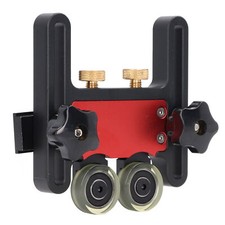 Table Saw Stock Roller Woodworking Double Wheel Sliding Feeding Guide Roller