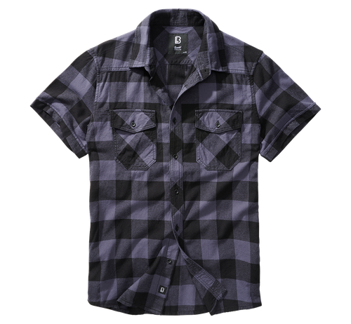 Brandit Herren Check Shirt Halfsleeve Männer Kurzarm Holzfäller Karo Hemd Neu - Bild 21 von 28