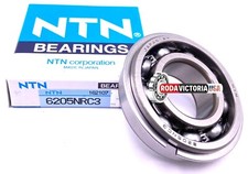 NTN Japan 6205 NR C3 Ball Bearing, Open Type  Snap Ring 25x52x15 mm