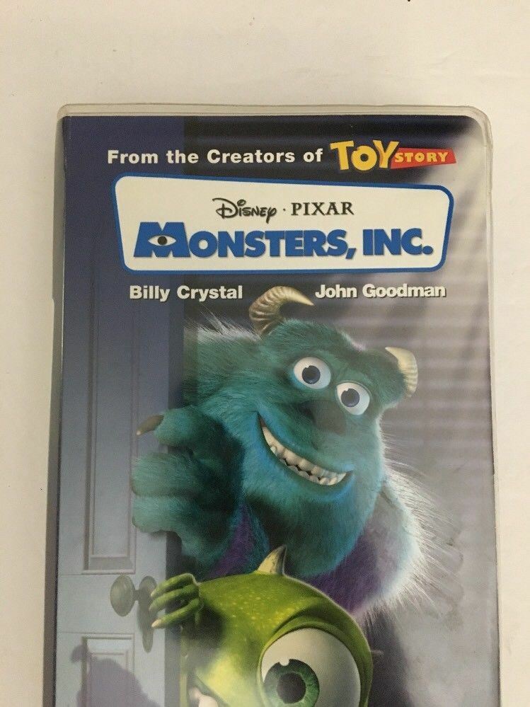 Monsters Inc-Disney Pixar VHS Movie-#23967-2002 Clam Shell-TESTED-RARE  VINTAGE | eBay