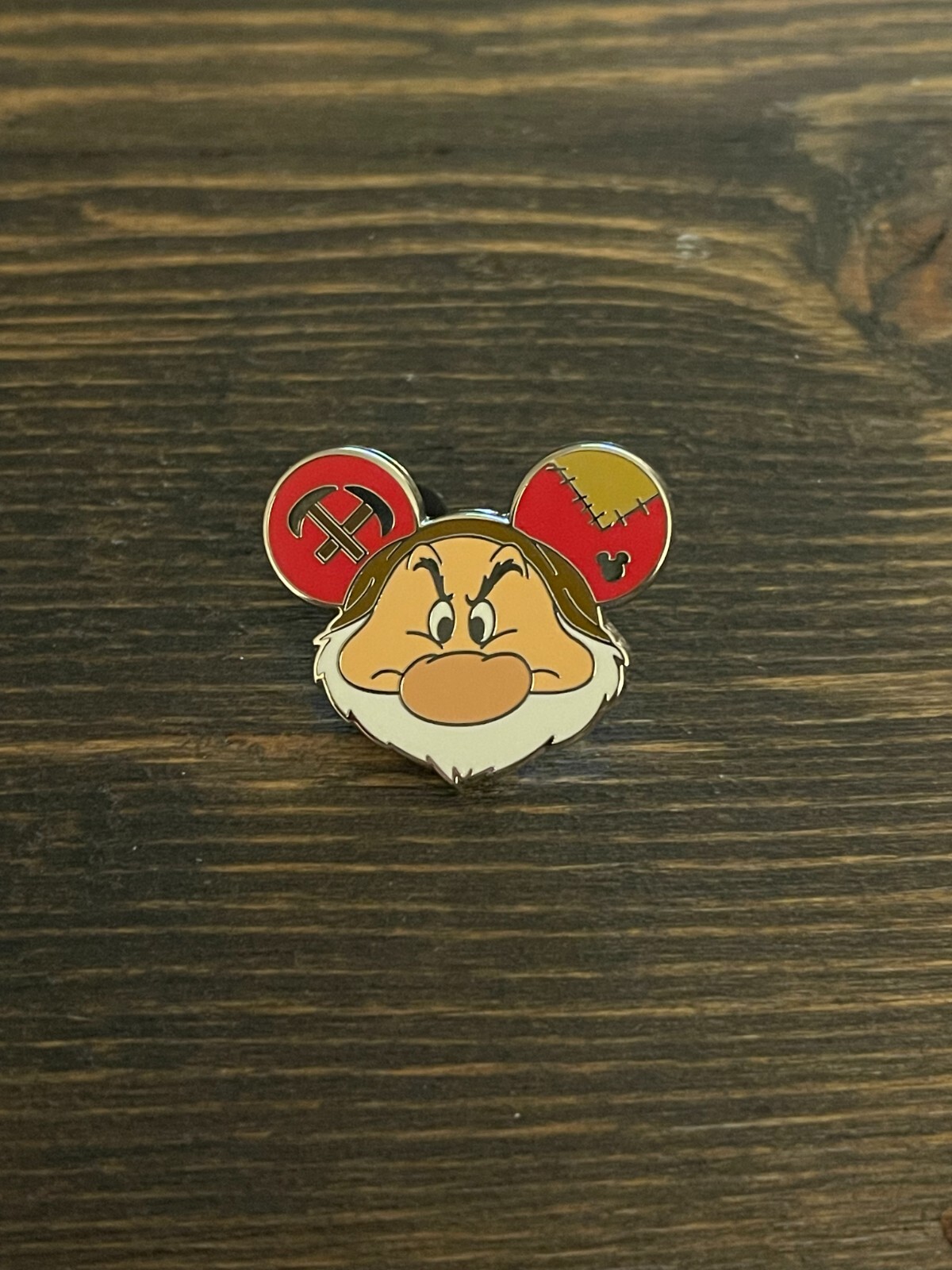 Disney Pin Grumpy Ear Hat Hidden Mickey Hidden Disney Disneyland 2024