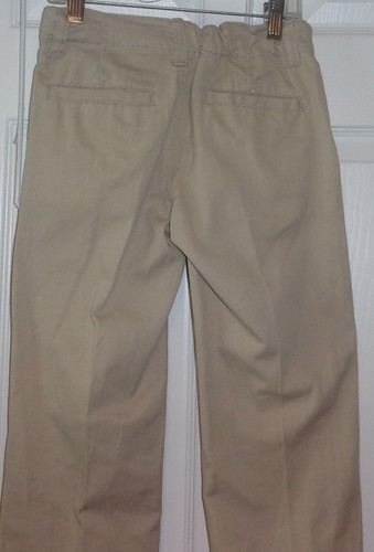 Boys size 7 (3 piece) suit; navy blue striped blazer, checked shirt & khaki pant - Picture 10 of 12
