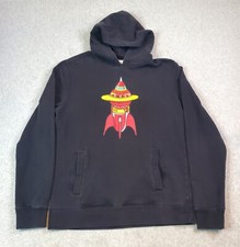 Billionaire Boys Club Hoodie Sweatshirt Men's Size Large Black Astronaut Rocket