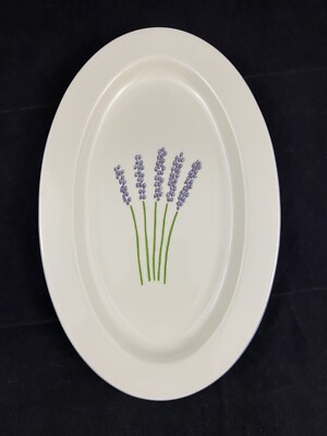 Zeller Keramik Germany Fleur de Provence Lavender Serving Oval Platter