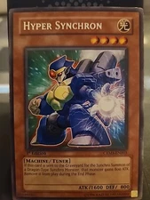 Hyper Synchron - 1st Edition - Rare Foil - Yugioh Light Monster - Vintage