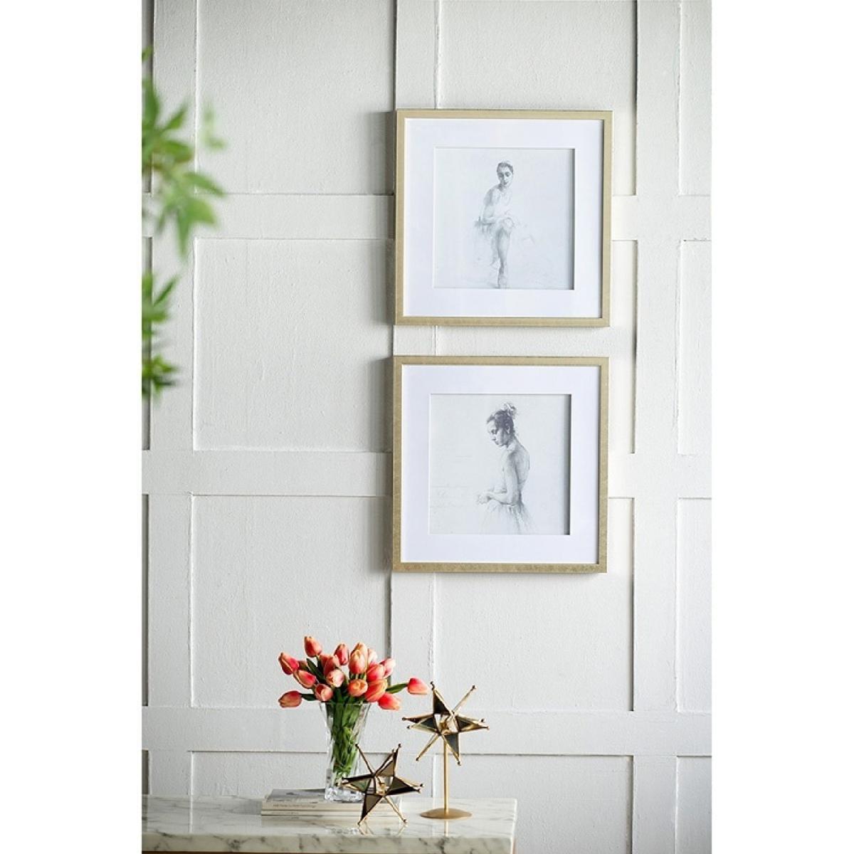 A&B Home 44877 Ballet Dancer White and Silver Wall Art eBay