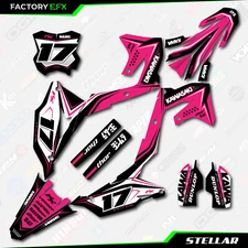 Pink Stellar Graphics Kit fit 21-24 Kawasaki KXF250 KXF 250 Decal Sticker KX250F