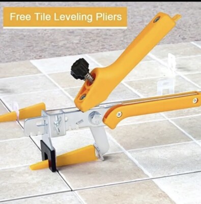 Ogori Fliesennivelliersystem 1 mm 280 St Abstandhalter Clips & 100 Keile