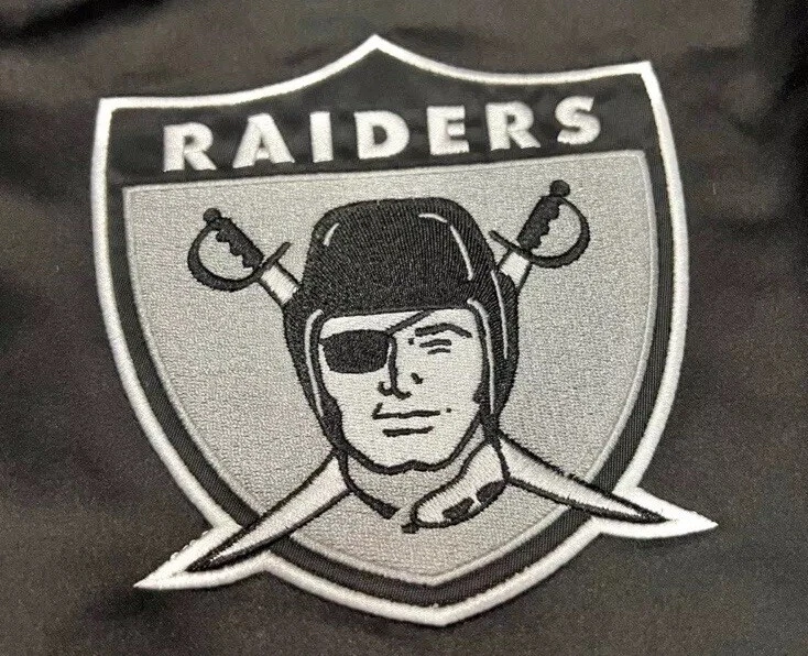 Chaqueta retro Oakland Raiders Mitchell & Ness talla XL nueva con etiquetas Foto 3 de 4