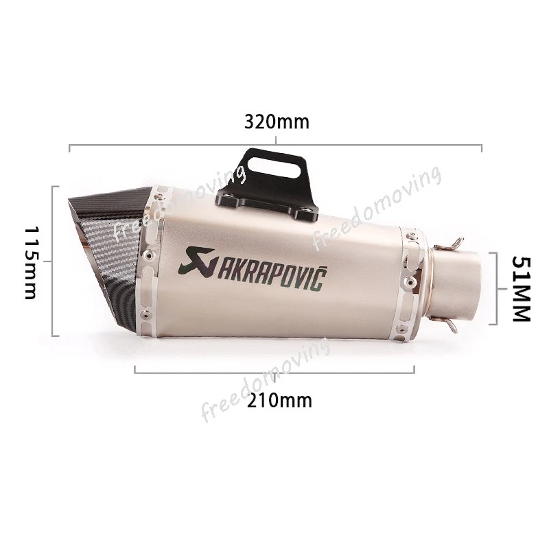 Средняя выхлопная труба глушитель 51 мм для Suzuki GSXR600 GSXR750 2008-2010 - Изображение 3 из 4