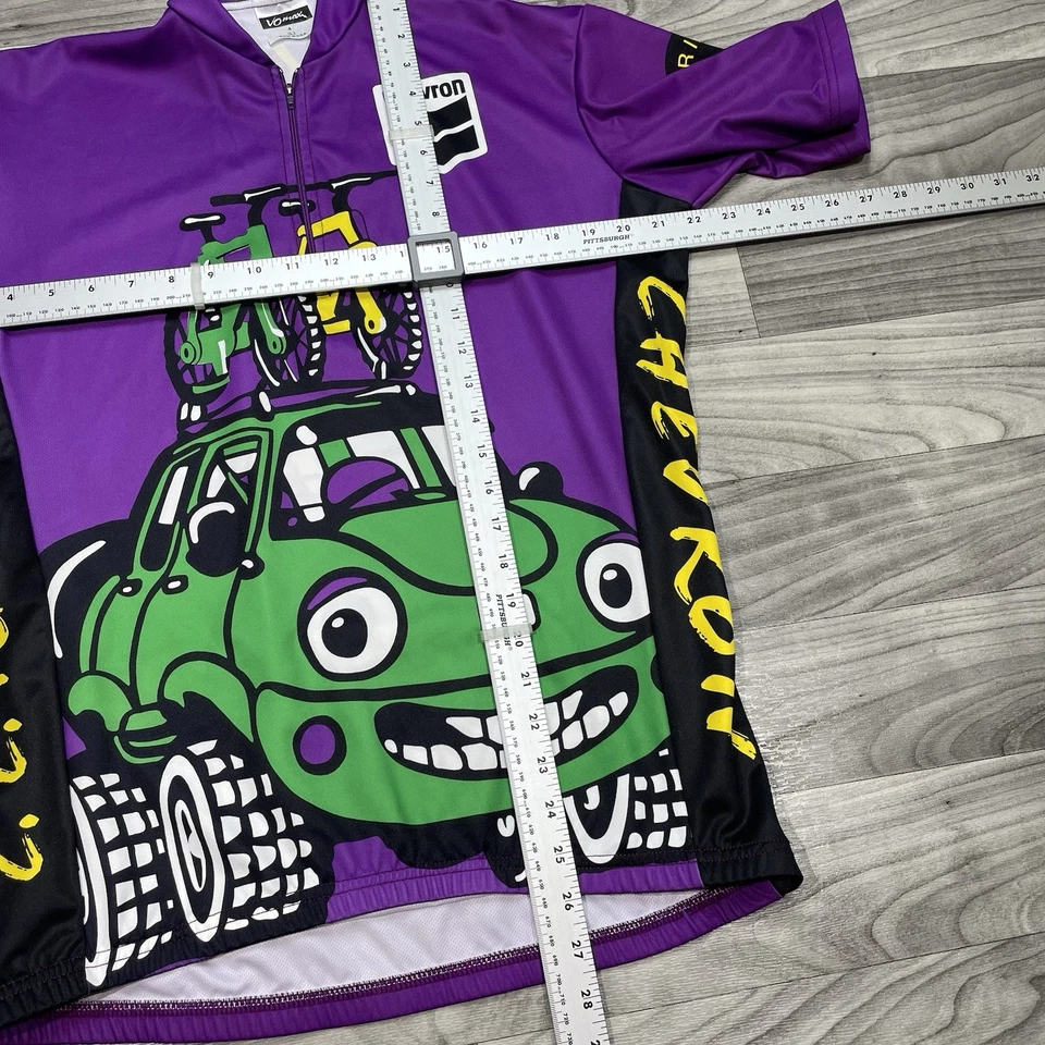 Vintage Cycling Race Team Bike Jersey Womens 4 / Large Chevron VoMax C C Riders - Image 4 of 4