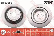 2x TRW Bremsscheiben Hinten passend für MERCEDES-BENZ M-Klasse (W166) 345mm