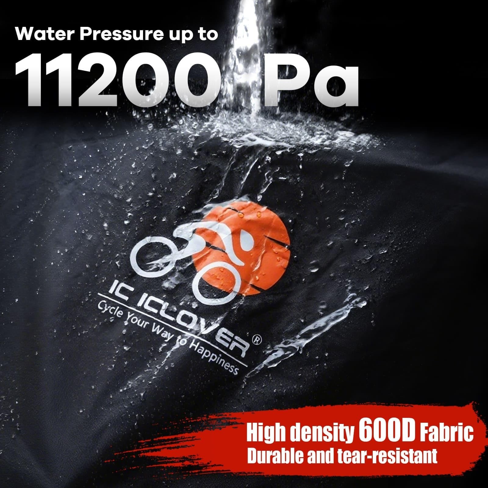 IC ICLOVER Bike Cover for Transport on Rack, Bicycle Covers for 2 Bikes on Re...