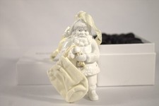 Pandora 2013 Santa Claus Ornament Father Christmas White Porcelain Charm Pouch