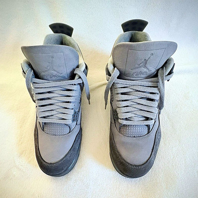 Jordan Air Jordan 4 Retro SE Wet Cement Gray Mid Top Suede Sneakers FQ7928-001
