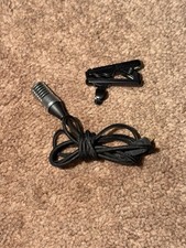 SONY ECM-CS10 Condenser Compact Business Stereo Microphone Fabric Cord 1m Clip