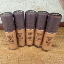 5x Lot Burt's Bees Goodness Glows Liquid Foundation Makeup 1oz  1060 Chestnut