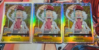 ONE PIECE TCG 3x Vegapunk (EB02-056) Englisch Near Mint Regular ART