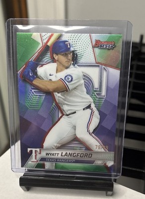 2025 Bowman's Best - Wyatt Langford #63 Green Refractor /99