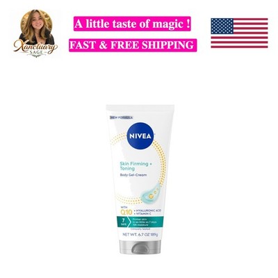 Lightweight Skin Firming & Toning Gel Cream with Hyaluronic Acid - 6.7 Oz Tube