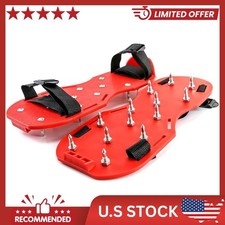 2 Pairs Spiked Shoes for Epoxy Floor Coating Installation w/ 2 Short Spikes